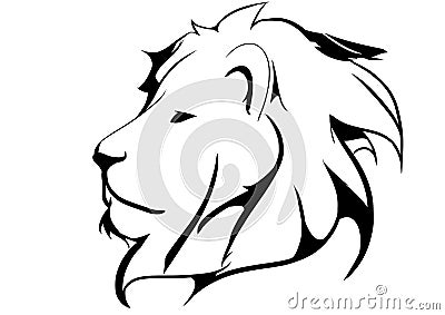 Lion, Black Tribal LeÃ£o Logo Stock Photo