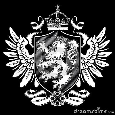 Lion Crest 2 Vector Illustration