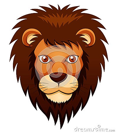 Lion face Vector Illustration