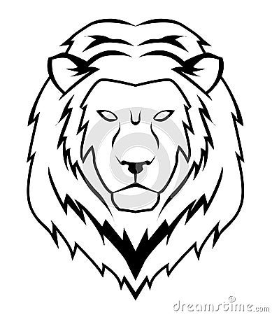 Lion face Vector Illustration