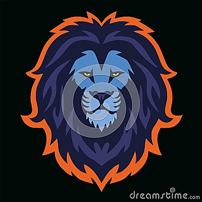 Lion Head Esport Logo Vector Mascot Design Vector Illustration