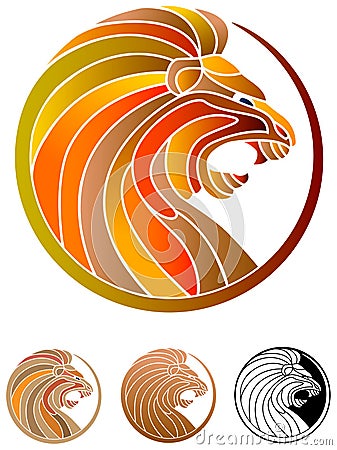 Lion head Vector Illustration