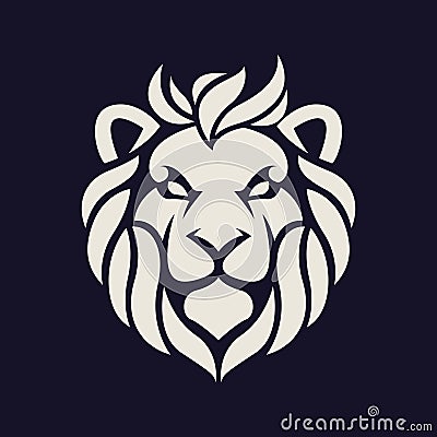 Lion clasic logo illustration vector Vector Illustration