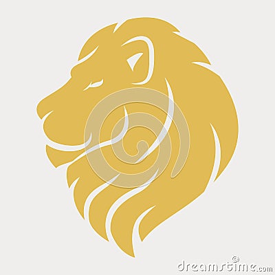 Lion head logo Vector Illustration