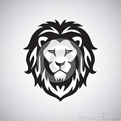 Lion Head Logo Vector Vector Illustration