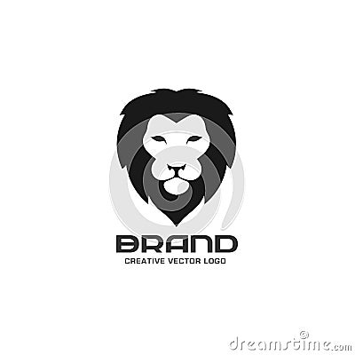 Lion head logo vector Vector Illustration