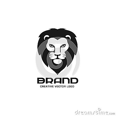 Lion head logo vector Vector Illustration