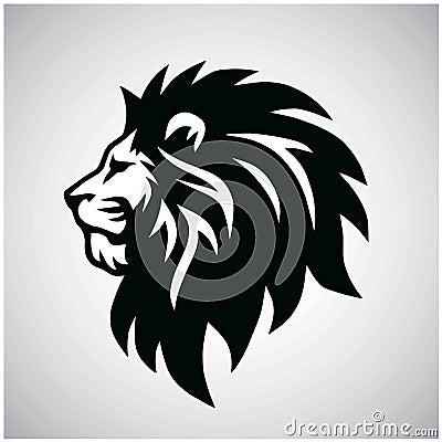 Lion Head Logo Vector Mascot Icon Design Vector Illustration