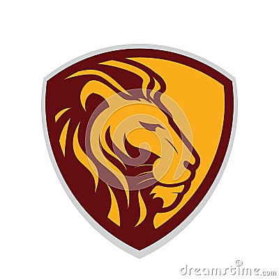 Lion head mascot Vector Illustration