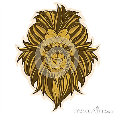 Lion head vector design Stock Photo