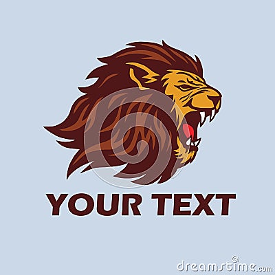 Lion Head Vector Vector Illustration