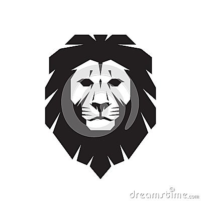 Lion head - vector sign concept illustration. Lion head logo. Wild lion head graphic illustration. Vector Illustration