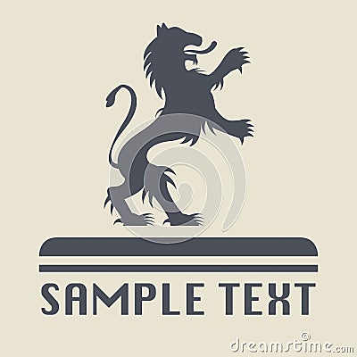 Lion icon or sign Vector Illustration