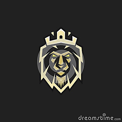 Lion king logo identity for your team Vector Illustration