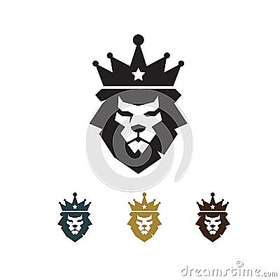 Lion King Logo Vector Illustration