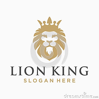 Lion logo design Vector Illustration