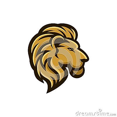 Lion logo design modern awesome mascot Vector Illustration