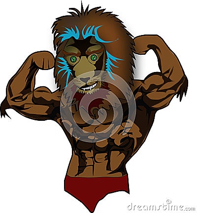 Lion Mascot Stock Photo