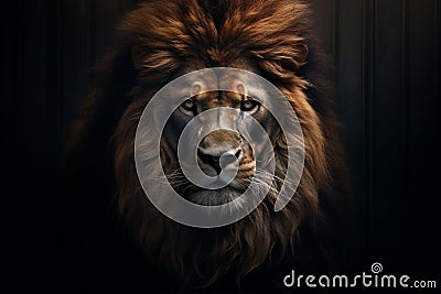 Lion nature portrait animal Stock Photo