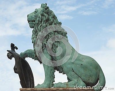 Lion Statue Stock Photo