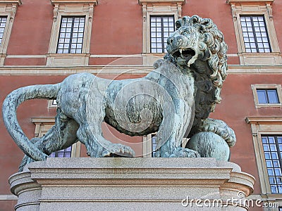 Lion. Stockholm Stock Photo