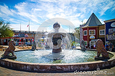 Lion Water Fountain London Bridge Lake Havasu Editorial Stock Photo