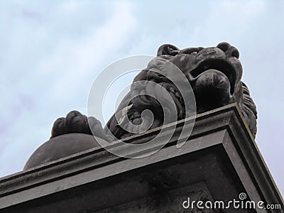 LION, WATERLOO, BELGIUM Stock Photo