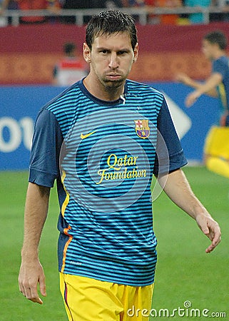 Lionel Messi Spits Editorial Stock Photo