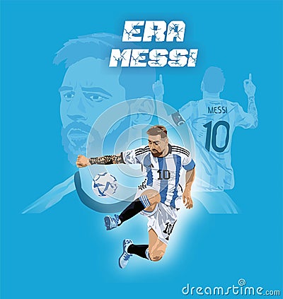 Lionel Messi World Cup 2022 Qatar Football champions, GOAT Editorial Stock Photo