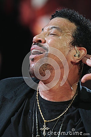 Lionel Richie performing Live at teh O2 in London Editorial Stock Photo