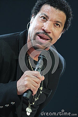 Lionel Richie performing Live at teh O2 in London Editorial Stock Photo