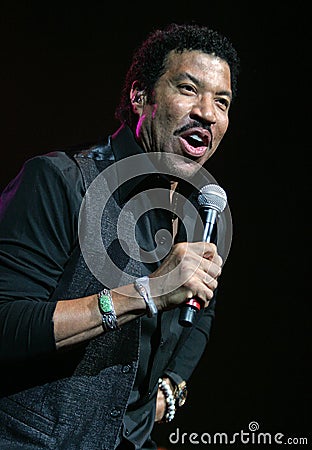 Lionel Richie performs in concert Editorial Stock Photo