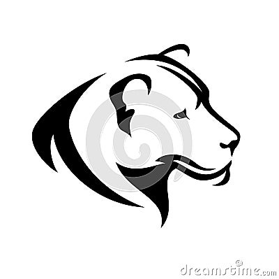 Lioness profile Vector Illustration