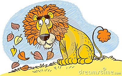 Lions mane Vector Illustration