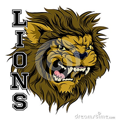 Lions Sports Mascot Vector Illustration