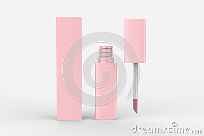 Lip Gloss Mockup Cartoon Illustration