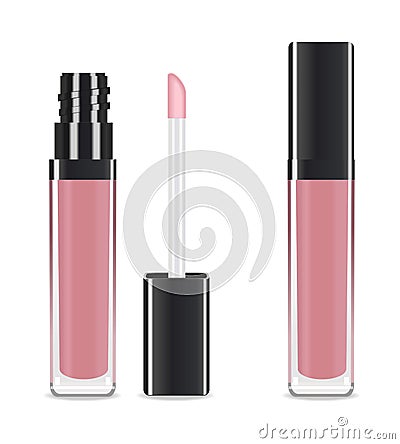 Lip gloss. Vector Vector Illustration