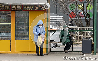 Lipetsk, Russia, 03.31.2020, due to the Cavid-19 coronavirus, a self-isolation regime has been introduced in the city Editorial Stock Photo