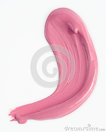 Lipgloss smudge Stock Photo