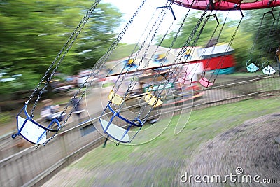 Old steam driven fairground attraction Editorial Stock Photo