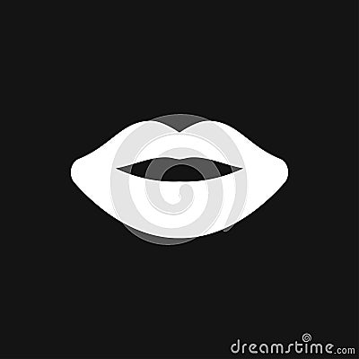 Lips icon, kiss icon, logo, illustration, sign symbol for design Stock Photo