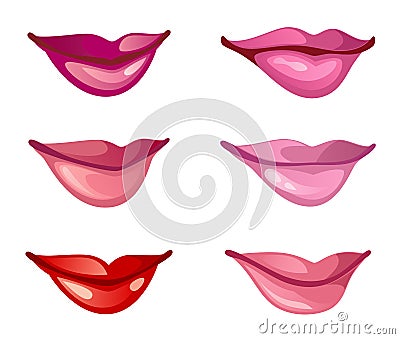 Lips set Vector Illustration