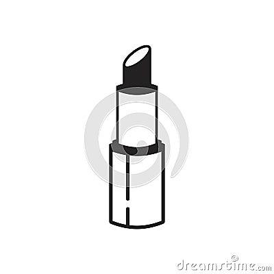 Lipstick icon vector illustration isolated on white. Vector Illustration