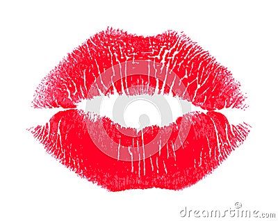 Lipstick kiss Vector Illustration