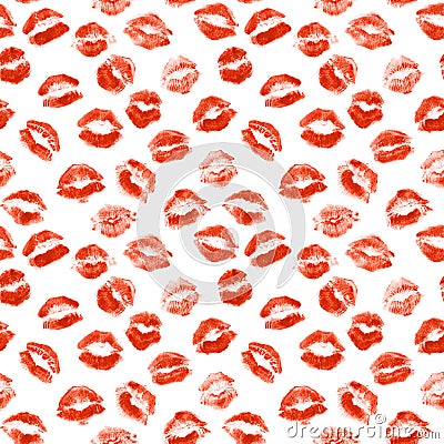 Lipstick kiss Stock Photo