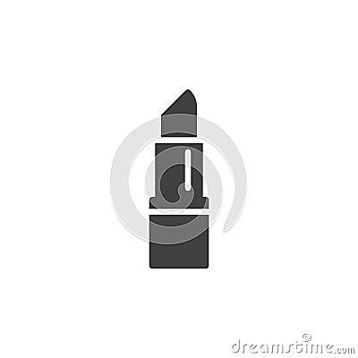 Lipstick, rouge icon vector, filled flat sign Vector Illustration