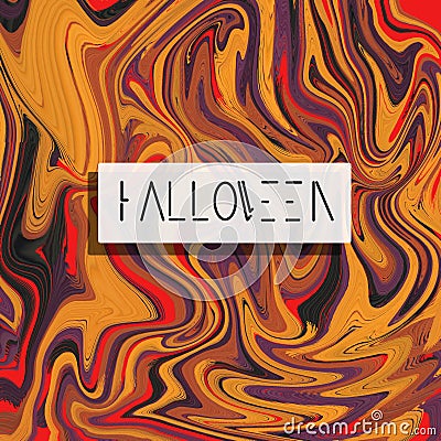 Liquid abstract background special Halloween party, good as the invitation card background Stock Photo
