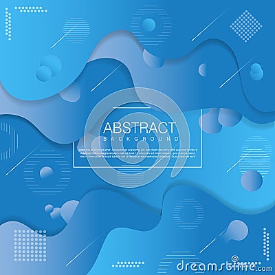Liquid abstract background template with soft color Vector Illustration