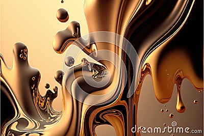 Liquid background texture abstract illustrations art digital artwork flowing organic illustration melted smooth water Cartoon Illustration