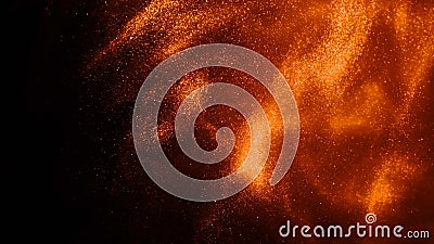 Liquid Brilliant Metallic Bronze Paint. abstract background Stock Photo